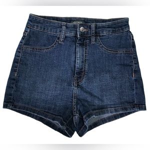 Wild Fable Highest Rise Jean Shorts Dark Wash Denim 2 Back Pockets Size 2/26R
